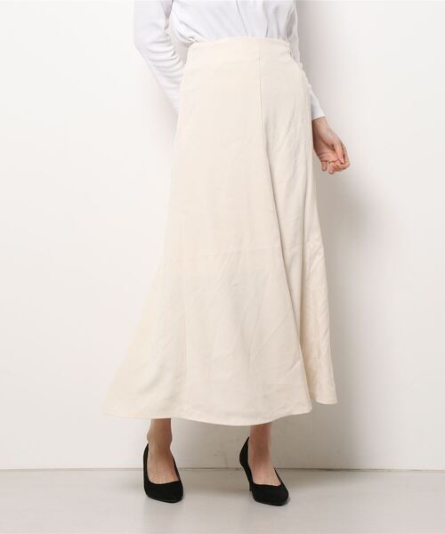 JUMELLE(ジュメロ)の「【低身長~高身長】ツイルマーメイドスカート(スカート・レディース・ブラック/アイボリー・SMALL/MEDIUM)」の5枚目の写真