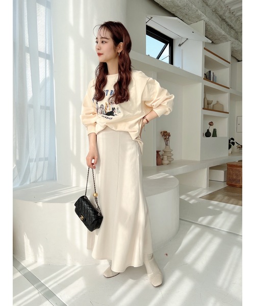 JUMELLE(ジュメロ)の「【低身長~高身長】ツイルマーメイドスカート(スカート・レディース・ブラック/アイボリー・SMALL/MEDIUM)」の11枚目の写真