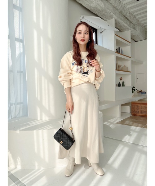 JUMELLE(ジュメロ)の「【低身長~高身長】ツイルマーメイドスカート(スカート・レディース・ブラック/アイボリー・SMALL/MEDIUM)」の10枚目の写真