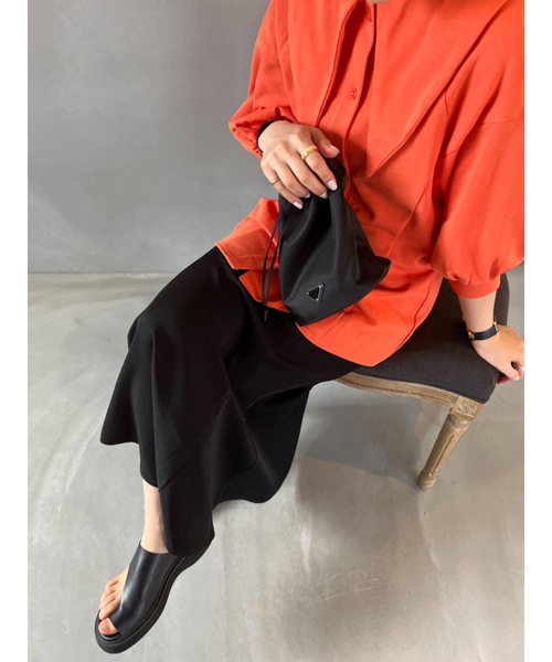 JUMELLE(ジュメロ)の「【低身長~高身長】ツイルマーメイドスカート(スカート・レディース・ブラック/アイボリー・SMALL/MEDIUM)」の17枚目の写真