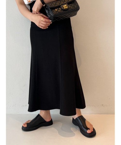 JUMELLE(ジュメロ)の「【低身長~高身長】ツイルマーメイドスカート(スカート・レディース・ブラック/アイボリー・SMALL/MEDIUM)」の12枚目の写真