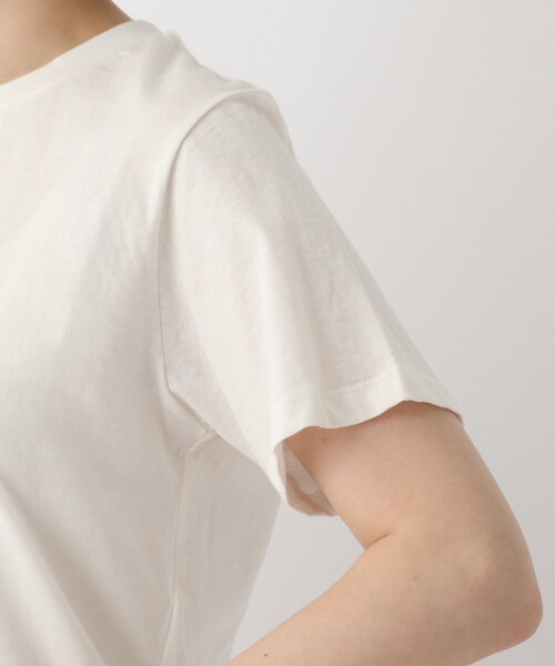 OPAQUE.CLIP(オペークドットクリップ)の「◆オーガニックコットン強撚天竺 BASIC Tシャツ【WEB限定サイズ】(Tシャツ/カットソー・レディース・ホワイト系その他3/オレンジ/ブラック/ブラウン系その他/サンドベージュ/ブルー/ホワイト系/グリーン・42/36/40/38/34)」の13枚目の写真