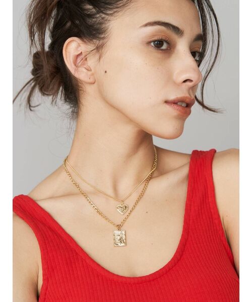 EVRIS（エヴリス）の「HEART COIN ネックレス（ネックレス・レディース・シルバー/ゴールド・FREE）」の3枚目の写真