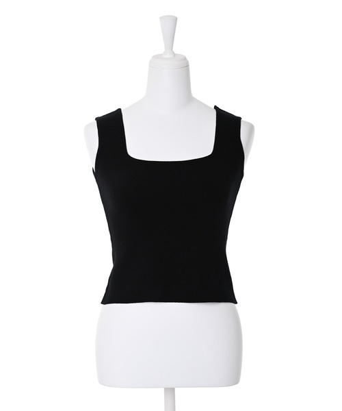 Narcissus(ナルシス)の「【Narcissus】スクエアノースリトップス(タンクトップ・レディース・ホワイト/ブラック・FREE)」の13枚目の写真