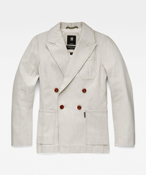 G-STAR（ジースター）の「DOUBLE BREASTED BLAZER（テーラードジャケット・レディース・ベージュ系その他・X-SMALL/SMALL）」の5枚目の写真