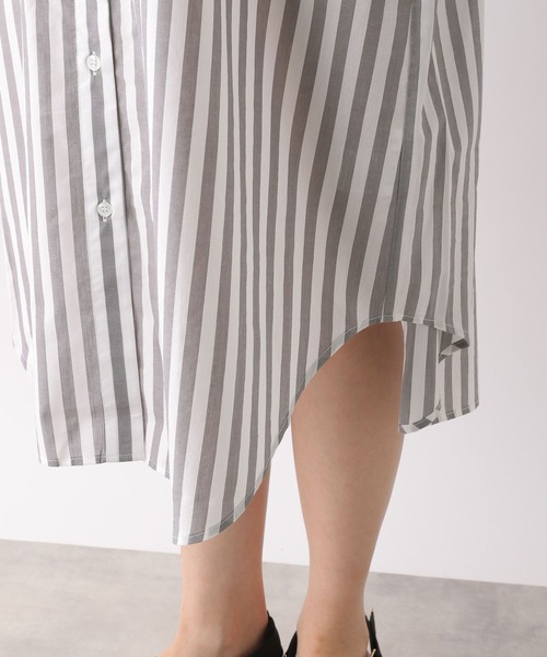 LEPSIM（レプシィム）の「キュプラコンストライプワンピース　262587（ワンピース・レディース・グレー/ピンク・FREE）」の13枚目の写真