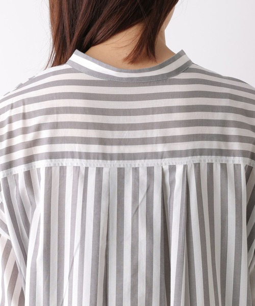 LEPSIM（レプシィム）の「キュプラコンストライプワンピース　262587（ワンピース・レディース・グレー/ピンク・FREE）」の14枚目の写真