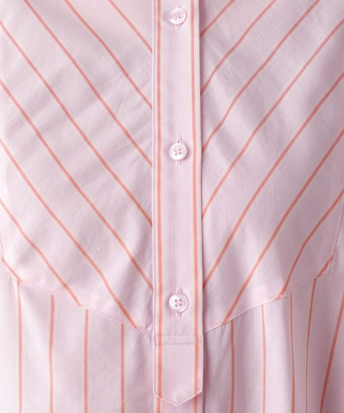 LEPSIM（レプシィム）の「キュプラコンストライプワンピース　262587（ワンピース・レディース・グレー/ピンク・FREE）」の16枚目の写真