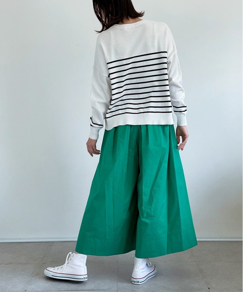 ottilie（オティーリエ）の「ボーダーニットプルオーバー（ニット/セーター・レディース・ホワイト×ブラック/ネイビー×ホワイト・FREE）」の22枚目の写真