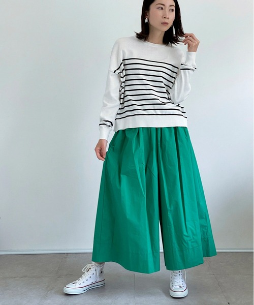 ottilie（オティーリエ）の「ボーダーニットプルオーバー（ニット/セーター・レディース・ホワイト×ブラック/ネイビー×ホワイト・FREE）」の19枚目の写真