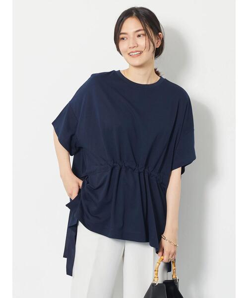 AMERICAN HOLIC（アメリカンホリック）の「ドロストカットプルオーバー（Tシャツ/カットソー・レディース・ライトグレー/ブラウン/ネイビー・L/M）」の6枚目の写真