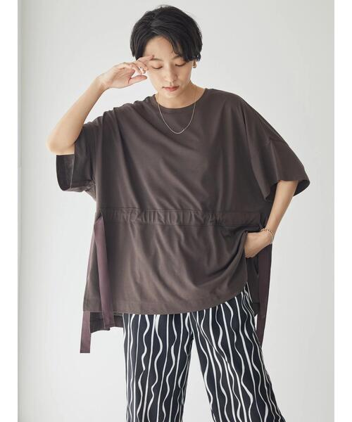 AMERICAN HOLIC（アメリカンホリック）の「ドロストカットプルオーバー（Tシャツ/カットソー・レディース・ライトグレー/ブラウン/ネイビー・L/M）」の12枚目の写真