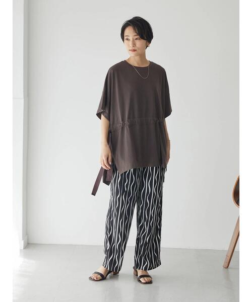 AMERICAN HOLIC（アメリカンホリック）の「ドロストカットプルオーバー（Tシャツ/カットソー・レディース・ライトグレー/ブラウン/ネイビー・L/M）」の17枚目の写真