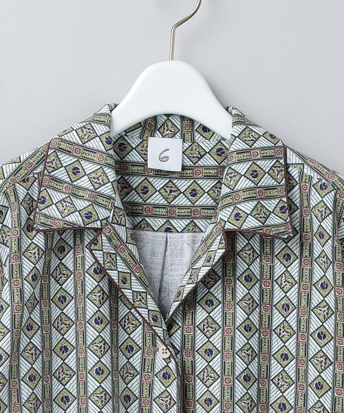 6（ロク）の「＜6(ROKU)＞COTTON BATIK MOTIF SHIRT/シャツ