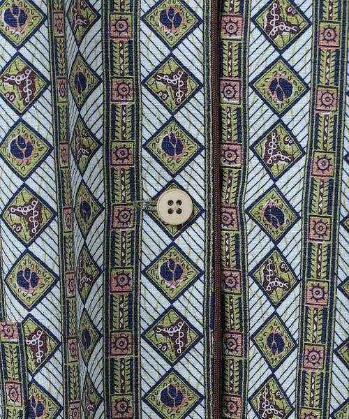6（ロク）の「＜6(ROKU)＞COTTON BATIK MOTIF SHIRT/シャツ