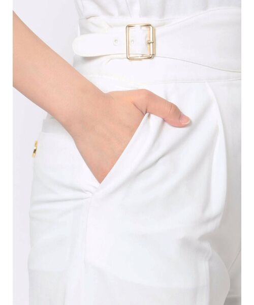GYDA(ジェイダ)の「【セットアップ着用可】ハイウエストクロスベルトスリットパンツ(その他パンツ・レディース・オフホワイト/ブラック・FREE)」の19枚目の写真