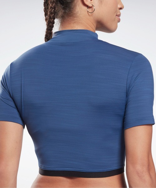 Reebok(リーボック)の「レズミルズ スタイル Tシャツ (Tシャツ/カットソー・レディース・ブルー・SMALL/X-SMALL/LARGE/MEDIUM/X-LARGE)」の6枚目の写真