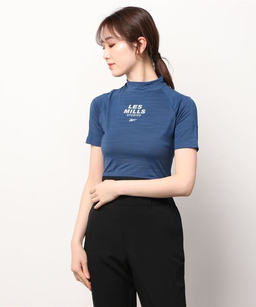 Reebok(リーボック)の「レズミルズ スタイル Tシャツ (Tシャツ/カットソー・レディース・ブルー・SMALL/X-SMALL/LARGE/MEDIUM/X-LARGE)」の9枚目の写真