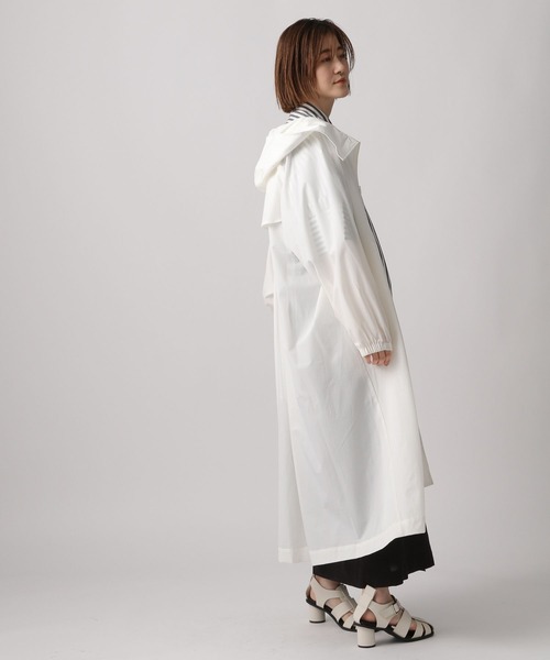 A part by(アパートバイ)の「撥水/雨天兼用 ハッスイロングブルゾン 282851(ブルゾン・レディース・ブラック/アイボリー・FREE)」の12枚目の写真