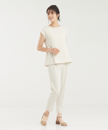 abahouse mavie | 【セットアップ】ストレッチノースリーブ&パンツセット(ワンピース)