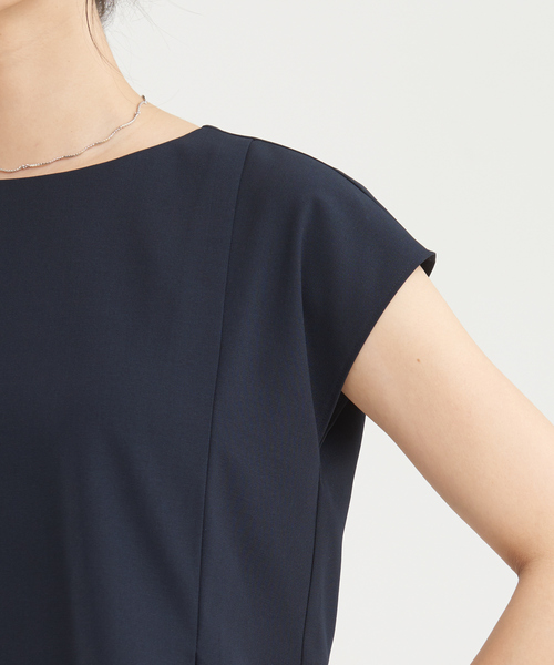 abahouse mavie（アバハウスマヴィ）の「【セットアップ】ストレッチノースリーブ&パンツセット（ワンピース・レディース・アイボリー/グレー系その他/ダークネイビー・36/38）」の22枚目の写真