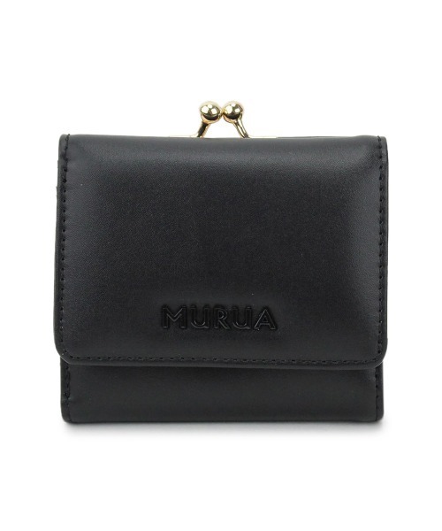 MURUA(ムルーア)の「MURUA (ムルーア) 口金ミニ財布 シンプルシリーズ MR-W812(財布・レディース・ブラック/ネイビー/レッド/ピンク/グリーン/アイボリー・FREE)」の1枚目の写真