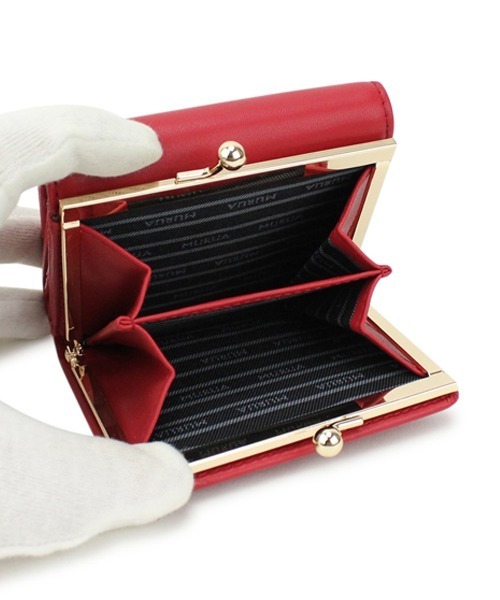 MURUA(ムルーア)の「MURUA (ムルーア) 口金ミニ財布 シンプルシリーズ MR-W812(財布・レディース・ブラック/ネイビー/レッド/ピンク/グリーン/アイボリー・FREE)」の12枚目の写真