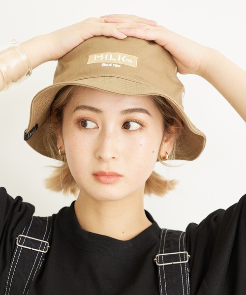 MILKFED.（ミルクフェド）の「MILKFED. x NEW ERA BAR AND 1995 HAT（ハット・レディース・ブラック/ベージュ/ネイビー/グレー・ONE SIZE）」の13枚目の写真