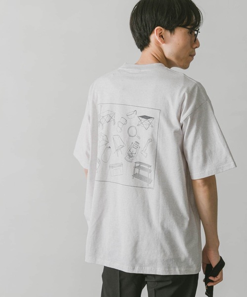 URBAN RESEARCH DOORS（アーバンリサーチドアーズ）の「キャンププリントTシャツ（Tシャツ/カットソー・メンズ・ダークグレー/ホワイト系その他/ブルー系その他・MEDIUM/LARGE）」の2枚目の写真