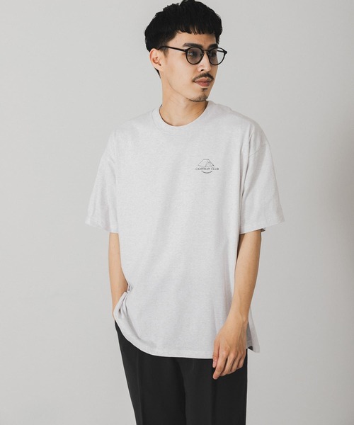 URBAN RESEARCH DOORS（アーバンリサーチドアーズ）の「キャンププリントTシャツ（Tシャツ/カットソー・メンズ・ダークグレー/ホワイト系その他/ブルー系その他・MEDIUM/LARGE）」の9枚目の写真
