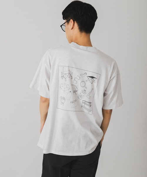 URBAN RESEARCH DOORS（アーバンリサーチドアーズ）の「キャンププリントTシャツ（Tシャツ/カットソー・メンズ・ダークグレー/ホワイト系その他/ブルー系その他・MEDIUM/LARGE）」の12枚目の写真