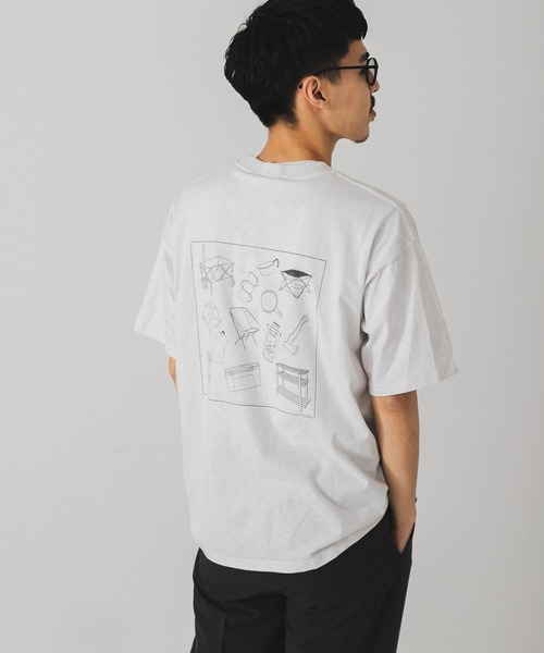 URBAN RESEARCH DOORS（アーバンリサーチドアーズ）の「キャンププリントTシャツ（Tシャツ/カットソー・メンズ・ダークグレー/ホワイト系その他/ブルー系その他・MEDIUM/LARGE）」の14枚目の写真