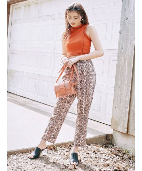 EVRIS（エヴリス）の「バイカラーステッチタンクトップ（Tシャツ/カットソー・レディース・ホワイト/ブラック/オレンジ・FREE）」の12枚目の写真