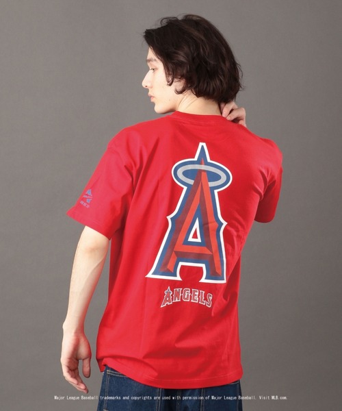 AVIREX（アヴィレックス）の「【MLB×AVIREX】エンジェルス Tシャツ/ANGELS T-SHIRT（Tシャツ/カットソー・メンズ・ホワイト/レッド・SMALL/MEDIUM/X-LARGE/XX-LARGE/LARGE）」の2枚目の写真