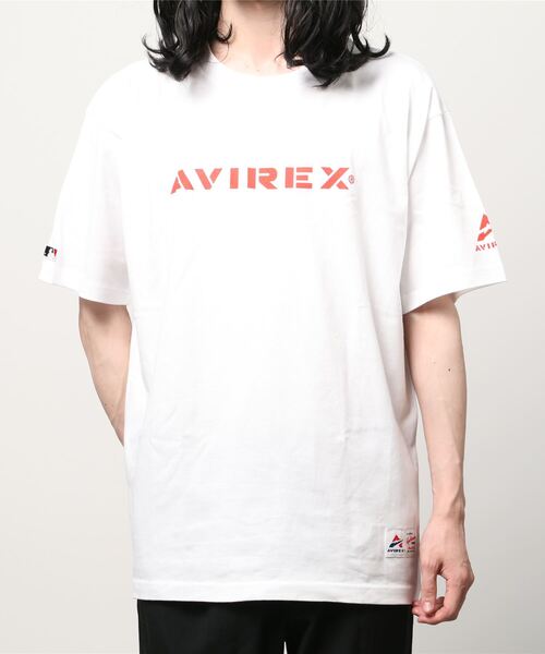 AVIREX（アヴィレックス）の「【MLB×AVIREX】エンジェルス Tシャツ/ANGELS T-SHIRT（Tシャツ/カットソー・メンズ・ホワイト/レッド・SMALL/MEDIUM/X-LARGE/XX-LARGE/LARGE）」の3枚目の写真