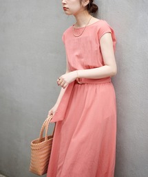 natural couture | WEB限定カラー有り/大好評！リバイバルアイテム べっ甲Dかん太ベルト涼しげワンピース(ワンピース)