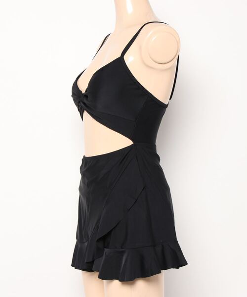 Dita Muaj.（ディータムアージュ）の「フリルスカートワンピース 水着（水着・レディース・ブラック/グレー/アイボリー・M/L/XL）」の5枚目の写真