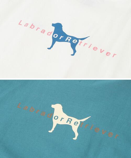 Labrador Retriever(ラブラドールリトリーバー)の「Labrador Retriever(ラブラドールレトリバー)別注ロングスリーブTシャツ(Tシャツ/カットソー・レディース・ホワイト/ターコイズブルー・M/L)」の16枚目の写真