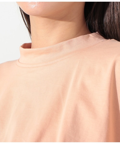 Settimissimo（セッティミッシモ）の「シルケット天竺ケープ風プルオーバー（Tシャツ/カットソー・レディース・ブラック/オフホワイト/オレンジ・M）」の9枚目の写真