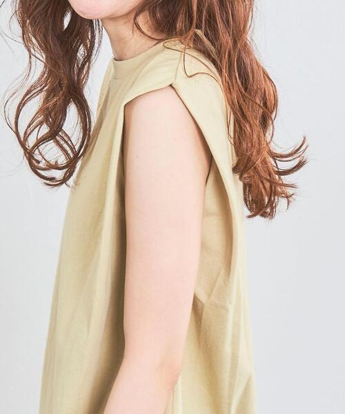 coen（コーエン）の「ショルダータックノースリーブ（タンクトップ・レディース・ベージュ/ブラック/ライトブルー/ホワイト・L/M）」の7枚目の写真