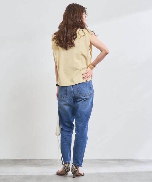 coen（コーエン）の「ショルダータックノースリーブ（タンクトップ・レディース・ベージュ/ブラック/ライトブルー/ホワイト・L/M）」の8枚目の写真