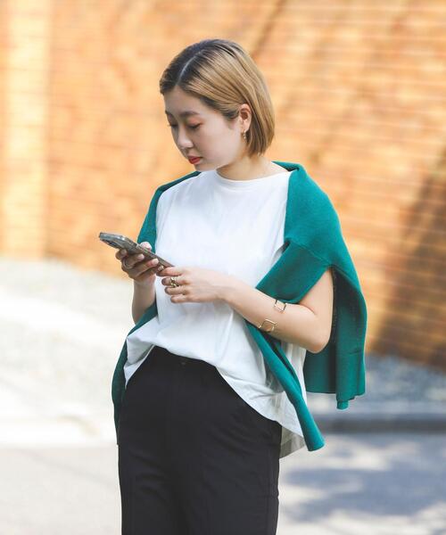 coen（コーエン）の「ショルダータックノースリーブ（タンクトップ・レディース・ベージュ/ブラック/ライトブルー/ホワイト・L/M）」の9枚目の写真