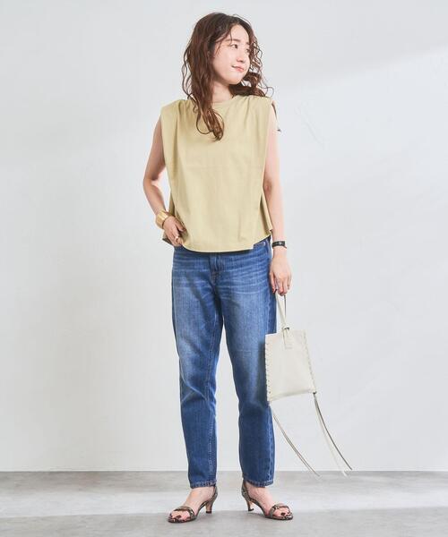 coen（コーエン）の「ショルダータックノースリーブ（タンクトップ・レディース・ベージュ/ブラック/ライトブルー/ホワイト・L/M）」の19枚目の写真