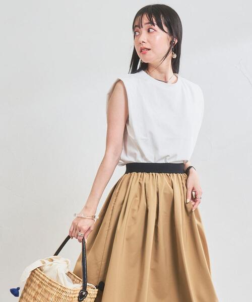 coen（コーエン）の「ショルダータックノースリーブ（タンクトップ・レディース・ベージュ/ブラック/ライトブルー/ホワイト・L/M）」の21枚目の写真