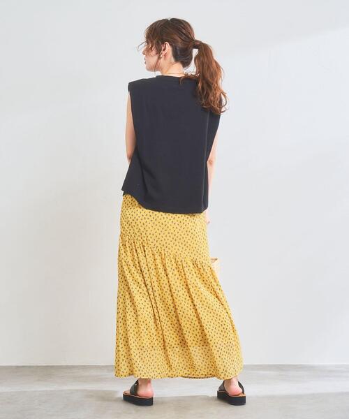 coen（コーエン）の「ショルダータックノースリーブ（タンクトップ・レディース・ベージュ/ブラック/ライトブルー/ホワイト・L/M）」の14枚目の写真