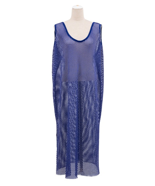 PUNYUS（プニュズ）の「2WAYメッシュスリットワンピース（ワンピース・レディース・ホワイト/パープル/ブラック/ライム/ベージュ・3/4/2/1）」の5枚目の写真