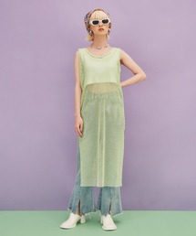 PUNYUS | 2WAYメッシュスリットワンピース(ワンピース)