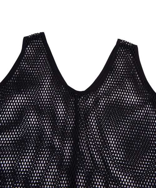 PUNYUS（プニュズ）の「2WAYメッシュスリットワンピース（ワンピース・レディース・ホワイト/パープル/ブラック/ライム/ベージュ・3/4/2/1）」の12枚目の写真