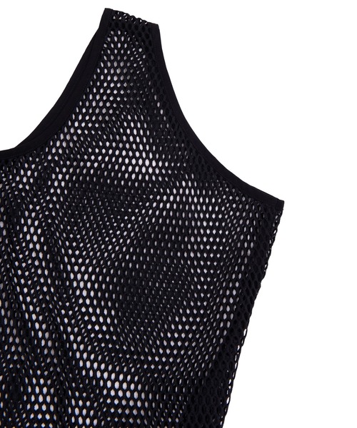 PUNYUS（プニュズ）の「2WAYメッシュスリットワンピース（ワンピース・レディース・ホワイト/パープル/ブラック/ライム/ベージュ・3/4/2/1）」の13枚目の写真