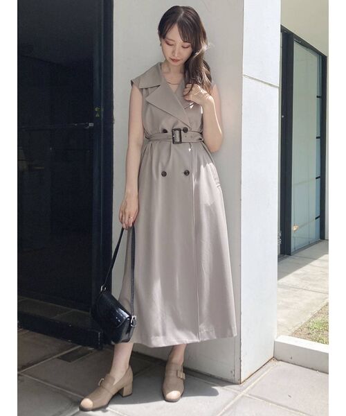 UNLIENS ロングトレンチジレ long trench gilet AK034 – UNLÍENS